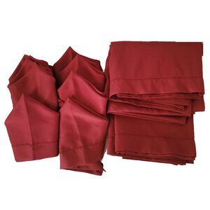 Red Table Linen Set (10 napkins/2 tablecloths)